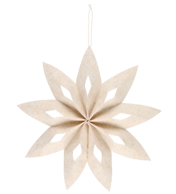 Winteria Huopatähti 50 cm luonnonvalkoinen