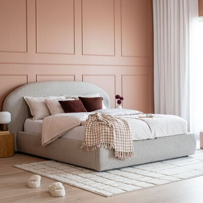 Curve sängynrunko 160x200cm, Monza beige 60