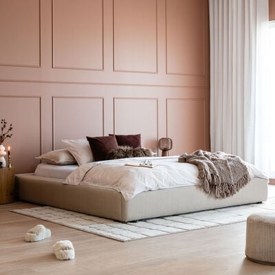 Muhku sängynrunko 160x200cm, basel beige 24