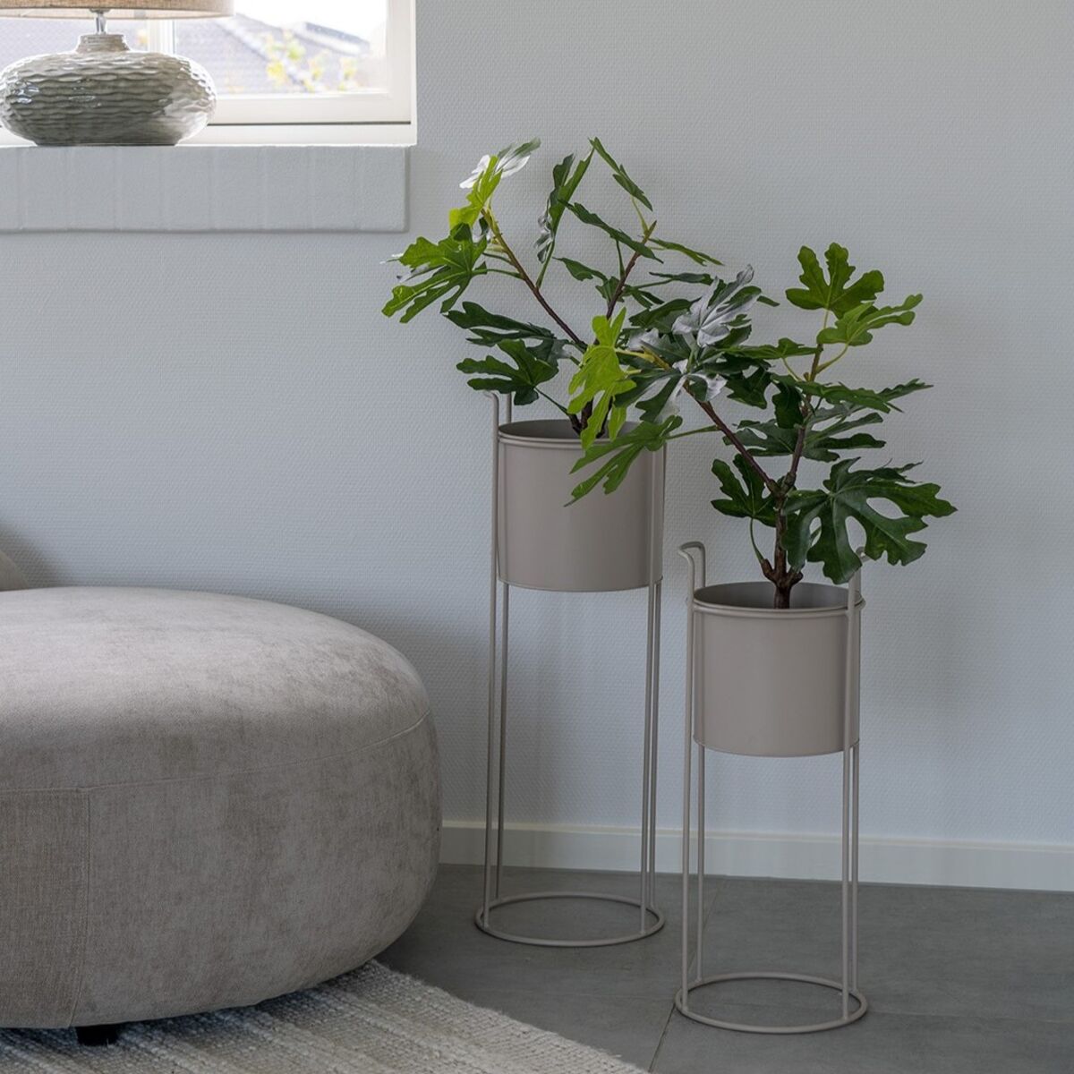 House Nordic Rabo kukkateline setti 2 kpl hiekka