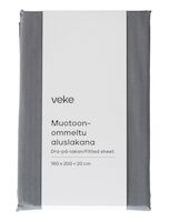 Lempi muotoonommeltu aluslakana tummanharmaa
