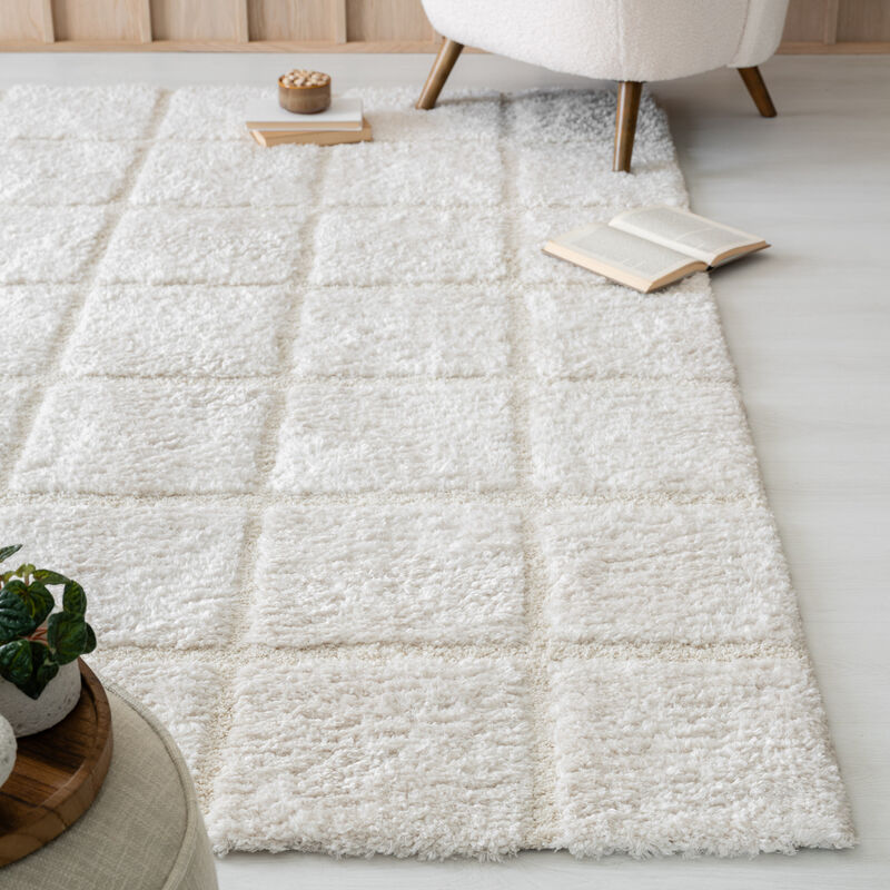 Box nukkamatto 160x230 cm valkoinen