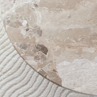 Taimi pyöreä sohvapöytä Ø80 cm marmori matta latte/greige