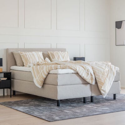 Unia Trend jenkkisänky 160x200 cm L relax, harmaa, puujalat