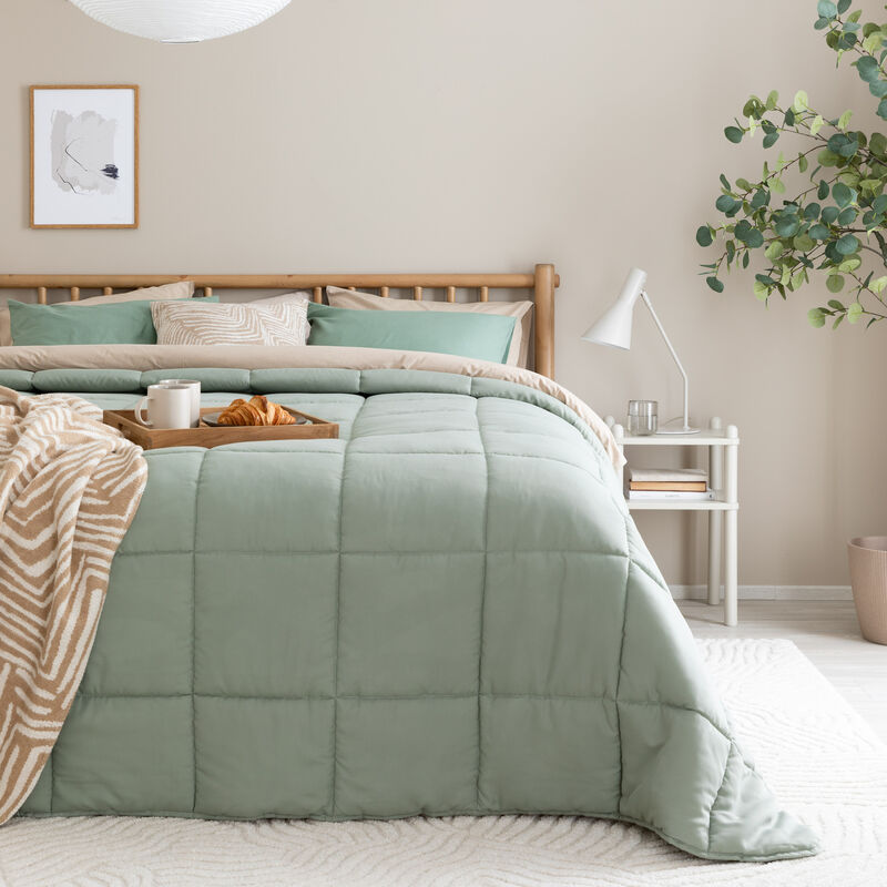 Pouta päiväpeitto jäkälänvihreä