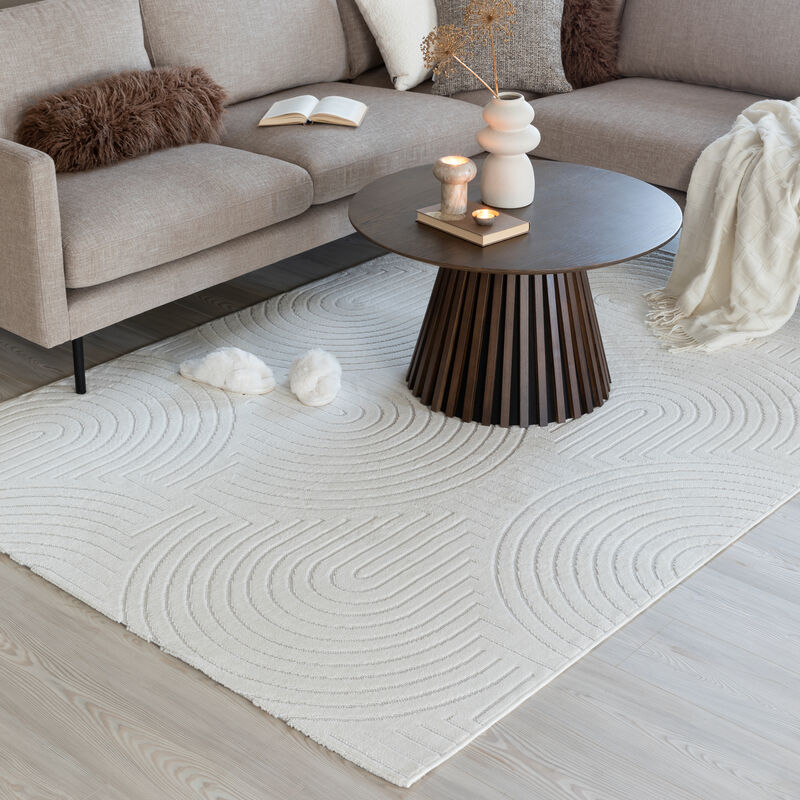 Cannes matto 160x230 cm valkoinen