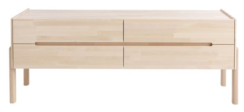 Kiteen Lennu tv-taso 158x36x59 cm lakattu koivu