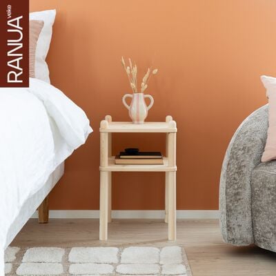 Askel yöpöytä 35x35x48 cm puuvalmis