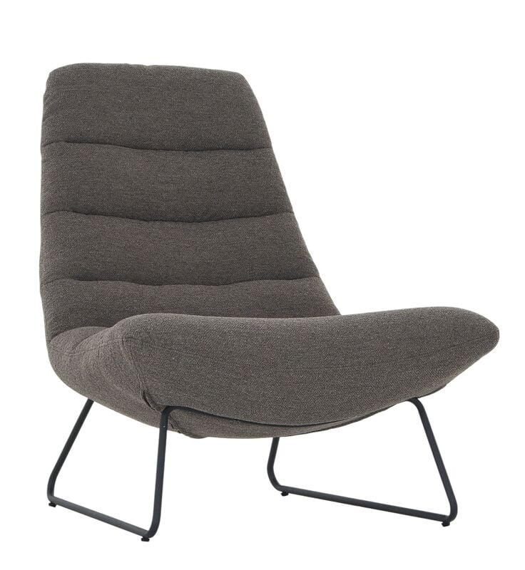 Mesi nojatuoli, taupe Monza 40, mustat jalat