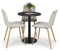 Cafe pyöreä ruokapöytä Ø60 cm musta