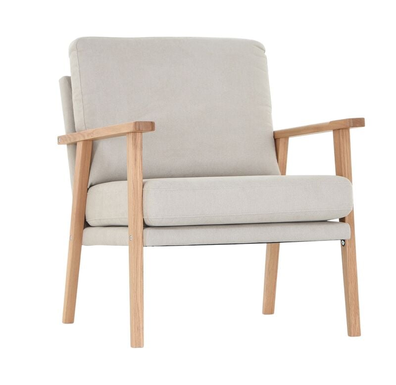 Airy nojatuoli hiekka Soro 21, lakattu tammi käsinoja