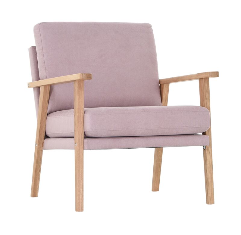 Airy nojatuoli roosa Soro 61, lakattu tammi käsinoja