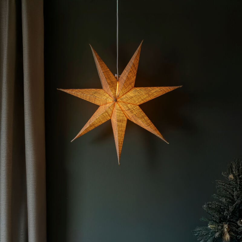 Konstsmide juutti-paperitähti 60 cm