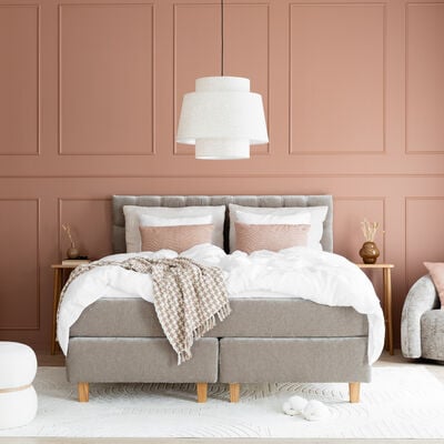 Unia Premium Jenkkisänkypaketti M/L 180x200 Hopea, 900 stylex pp, Tammi kartio 1