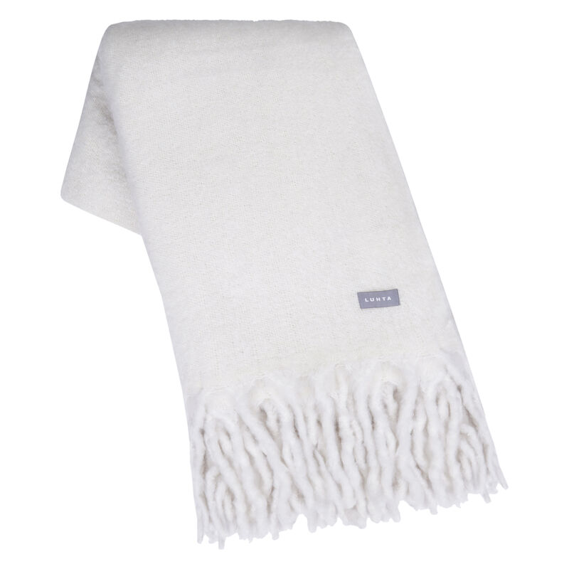 Luhta Laakso torkkupeitto 120x150 cm luonnonvalkoinen