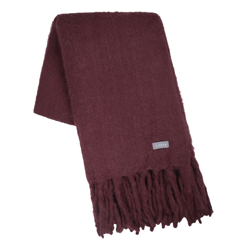 Luhta Laakso torkkupeitto 120x150 cm viininpunainen