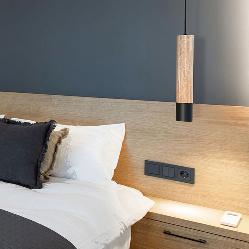 Grönlund Isle kattovalaisin puu/musta metalli