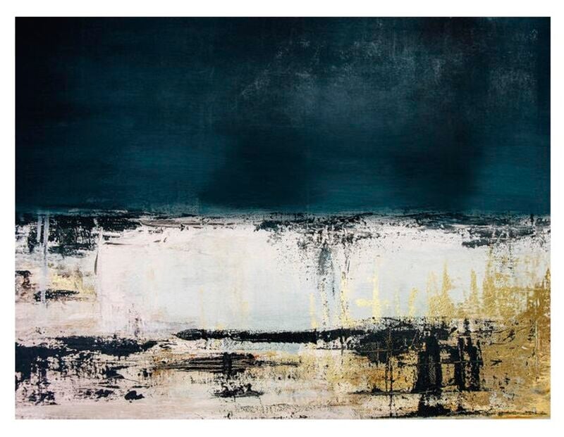 Canvas taulu sininen abstrakti 80x120 cm