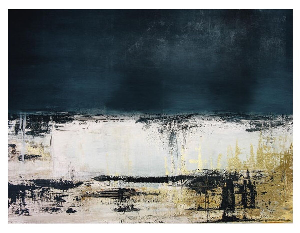 Canvas taulu sininen abstrakti 80x120 cm