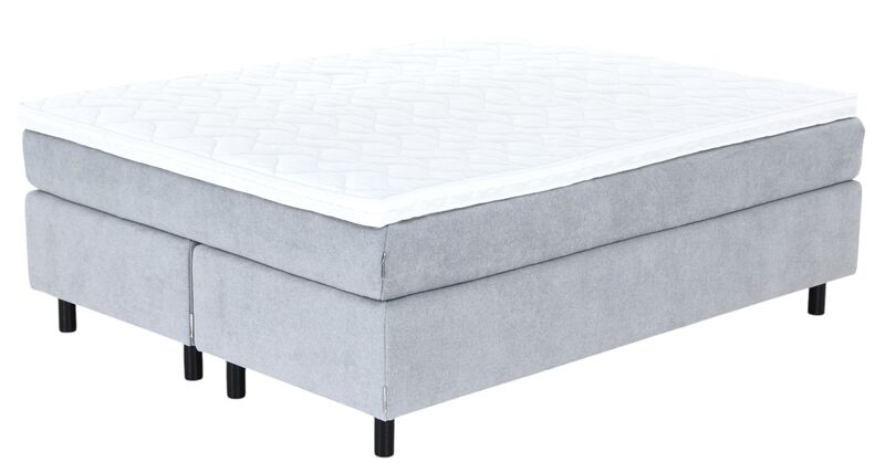 Unia kulta jenkkisänkypaketti 160x200 L/XL v.harmaa, Unia relax 7cm, Pyöreä must