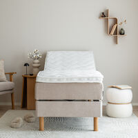 Unia kulta moottorisänkypaketti 80x200 L beige, Unia Pronssi 5cm, Pyöreä öljytty