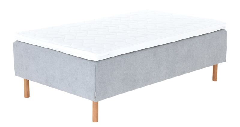 Unia kulta runkopatjapaketti 120x200 L v.harmaa, Unia relax 7cm, Pyöreä öljytty