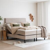 Unia Kulta moottorisänky 160x200 L/XL beige, Unia Pronssi 5cm, Pyöreä mus