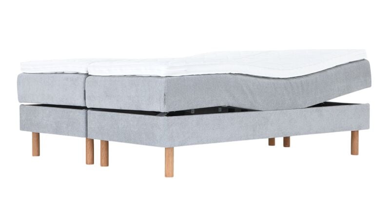 Unia kulta moottorisänkypaketti 160x200 L/XL v.harmaa, Unia relax 7cm, Pyöreä öl