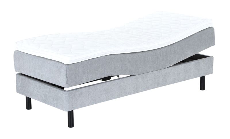 Unia kulta moottorisänkypaketti 80x200 XL v.harmaa, Unia relax 7cm, Pyöreä musta