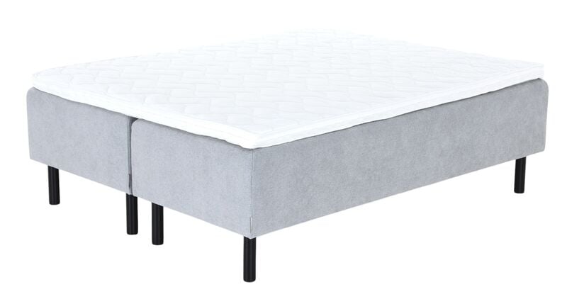 Unia Kulta runkopatjasänky petauspatjalla 180x210 L/XL,harmaa,Unia relax, pyöreä musta