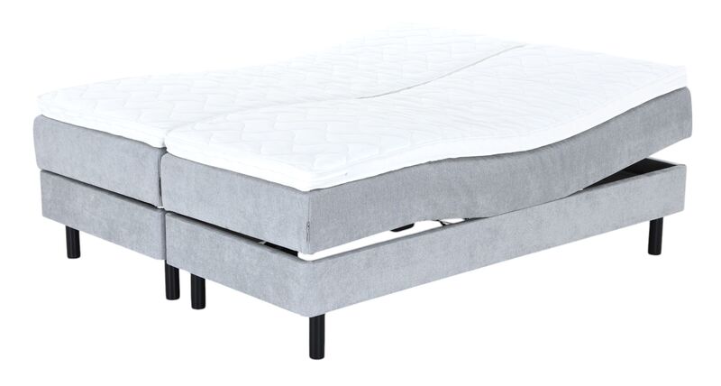 Unia kulta moottorisänkypaketti 160x200 L/XL v.harmaa, Unia relax 7cm, Pyöreä mu