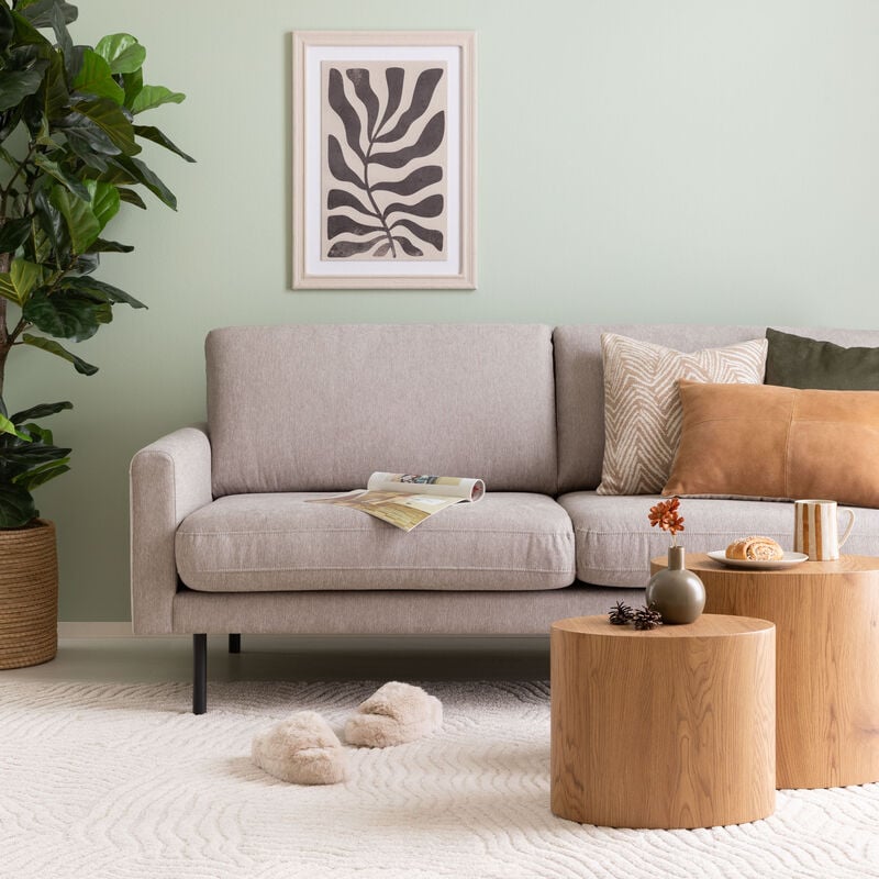 Kotoa 3-istuttava sohva kitti 09 Merita, musta metallijalka