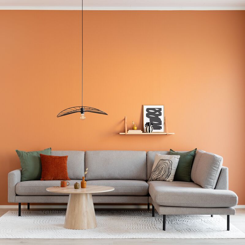 Kotoa avokulmasohva oikea, kitti 09 Merita, musta metallijalka