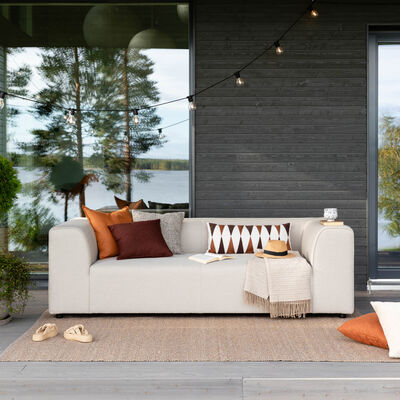 Huuma 3-istuttava sohva vaalea beige, messumalli