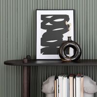 Askel hyllylevy pyöreällä päädyllä 100x35 savutammi