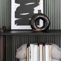 Askel hyllylevy suoralla päädyllä 73x35 savutammi