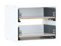 Kokoa runko push-open/ pure laatikoilla 50x40 cm valkoinen