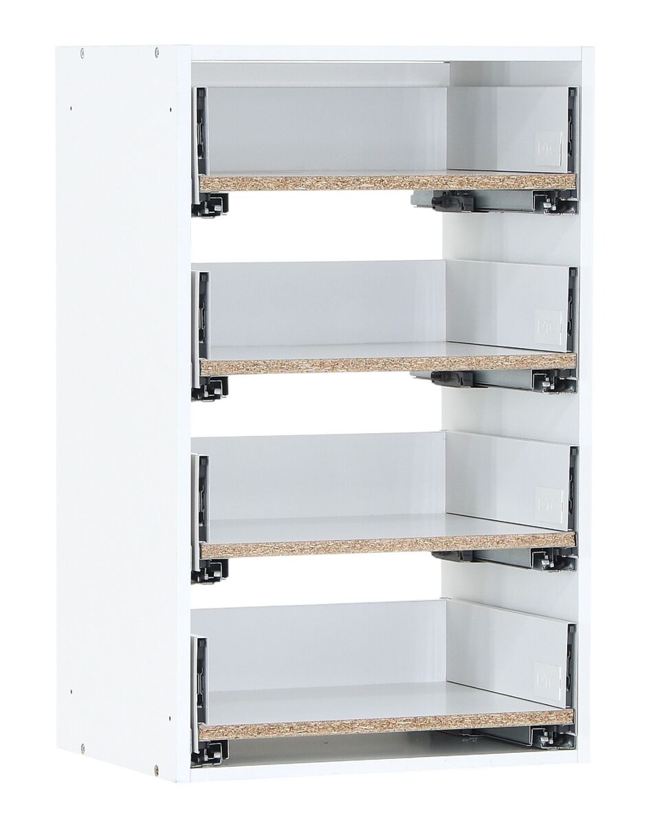 Kokoa runko push-open/ pro laatikoilla 50x80 cm valkoinen