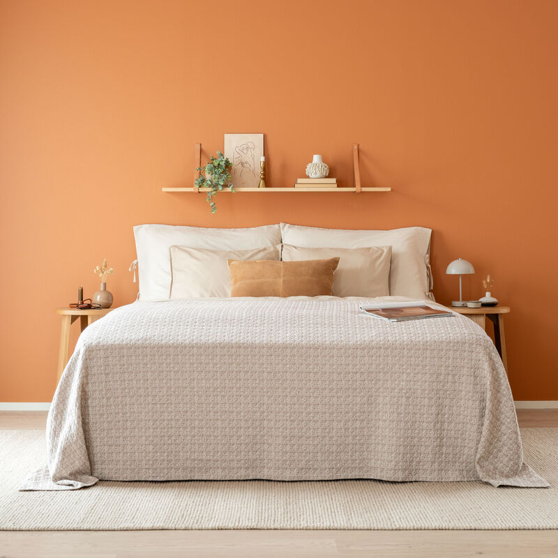 Kaarna päiväpeitto 280x260 cm ruskea