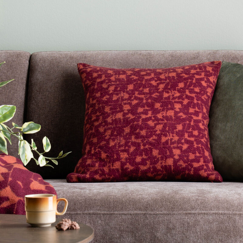 Kaiku tyynynpäällinen 45x45 cm burgundin punainen