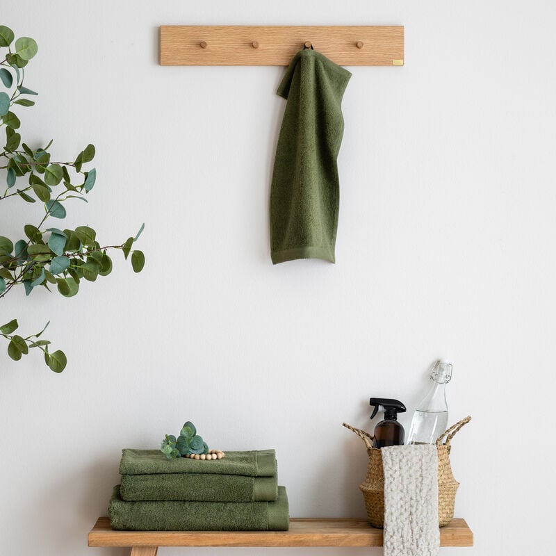 Saana käsipyyhe 30x50 cm oliivin vihreä
