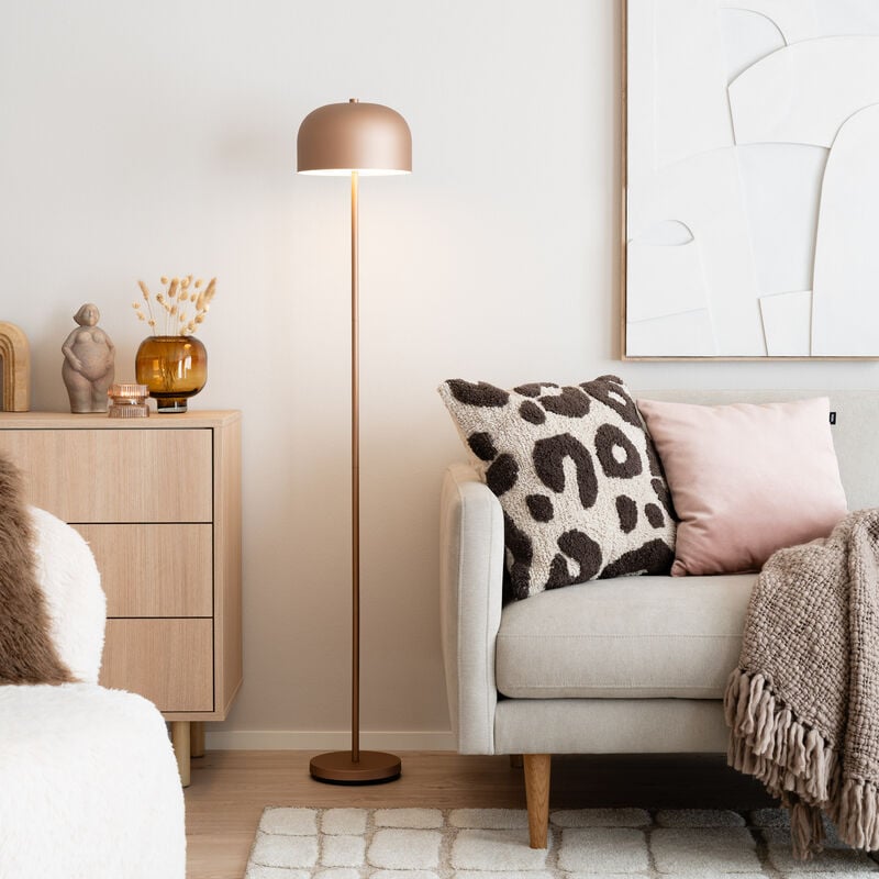 Trio Jeff ladattava LED-lattiavalaisin kahvinruskea