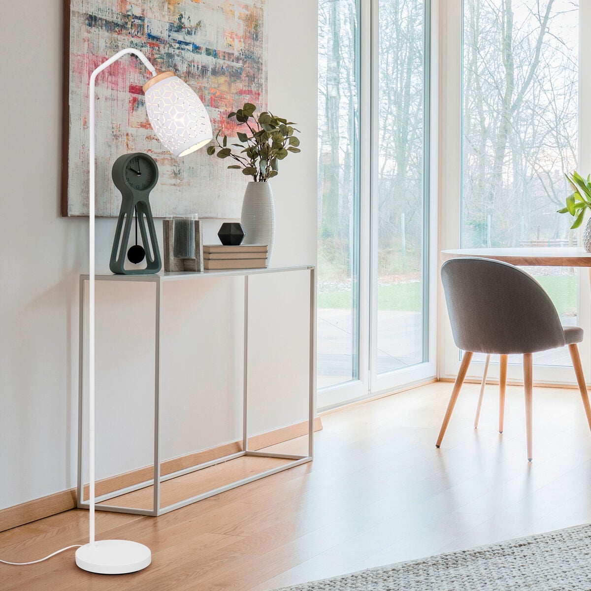 Trio Bidar lattiavalaisin mattavalkoinen