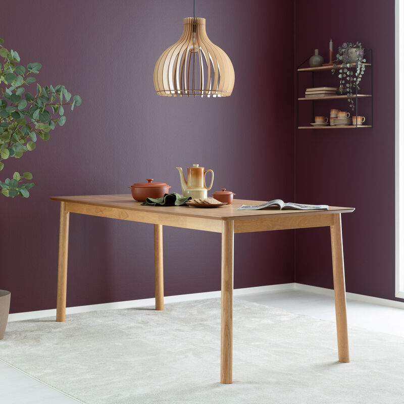 Tovi ruokapöytä 180x80 cm lakattu tammi