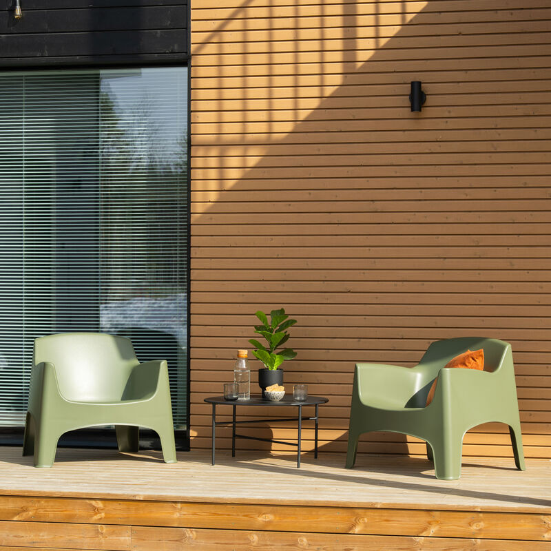 Pesetos-Ibiza parvekesetti musta/vihreä