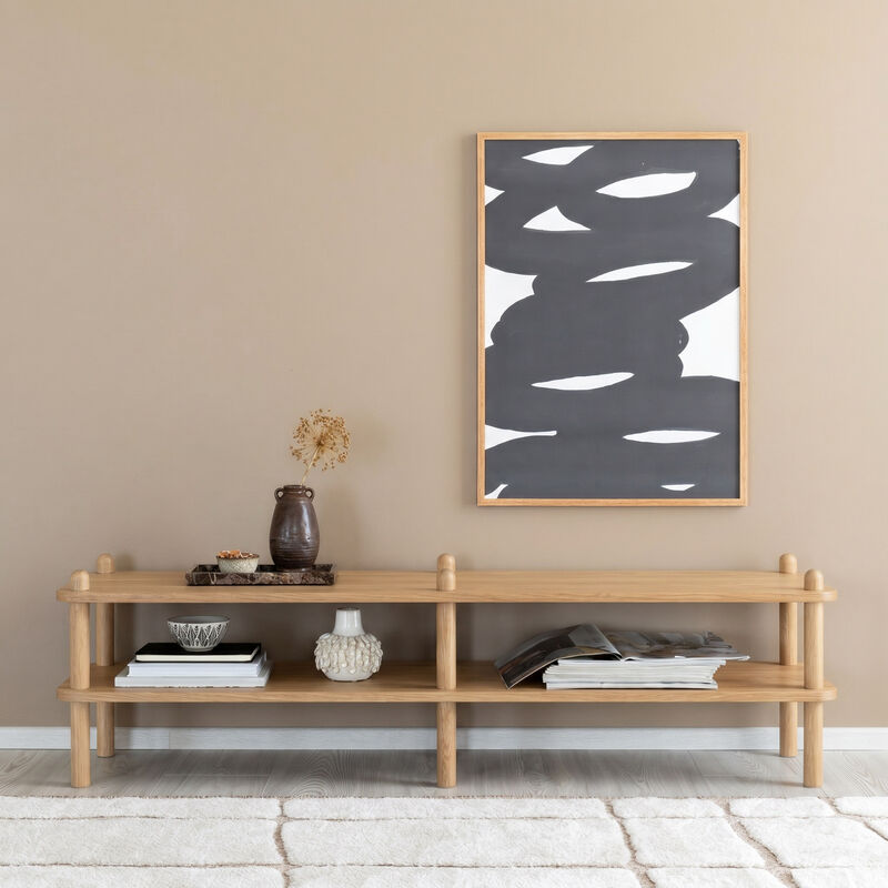 Askel tammi matala tv-taso 138x35x38 cm
