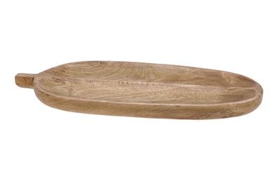 Pinja lehti tarjotin 40x18 cm mangopuu