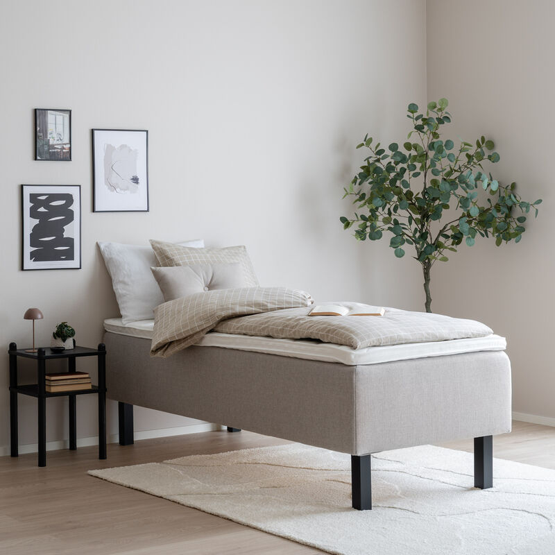 Unia Hotel Plus runkopatja 80x200 cm hiekka sis. 5 cm prof.vm pp ja mustat puuj.