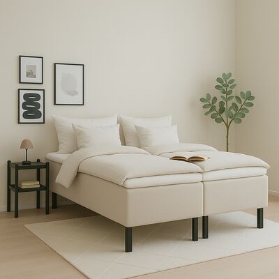 Unia Hotel Plus runkopatjapaketti 180x200 cm hiekka, ilman petauspatjaa, mustat