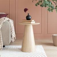 Boom pyöreä apupöytä Ø45x55 cm valkotammi